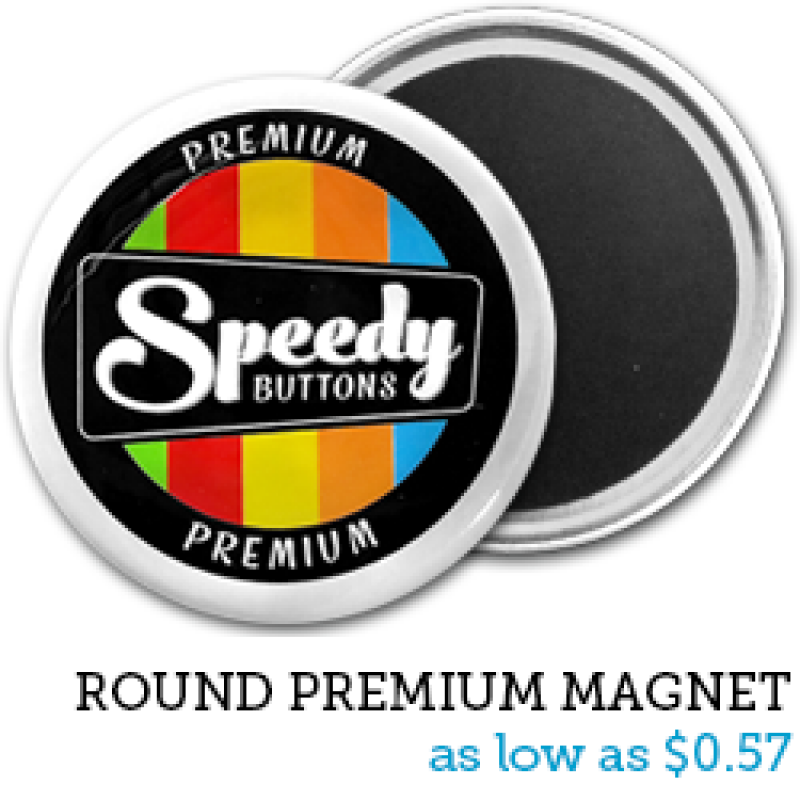 Custom Round Clothing Magnets
